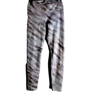 ATHLETA GIRL Chit Chat Leggings Marble Pink Gray size XL 14 Excellent Condition